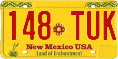 NM license plate 148TUK