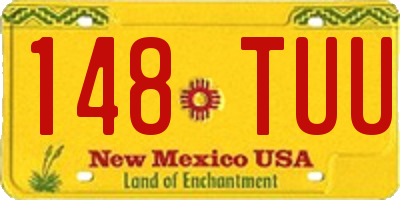 NM license plate 148TUU