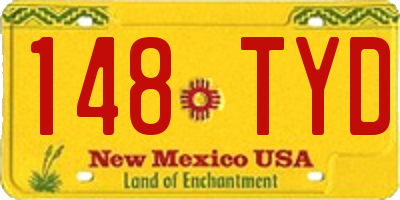 NM license plate 148TYD