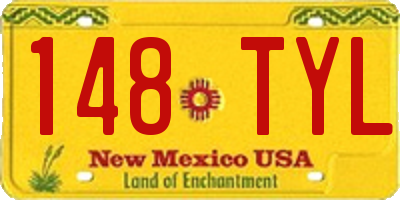 NM license plate 148TYL