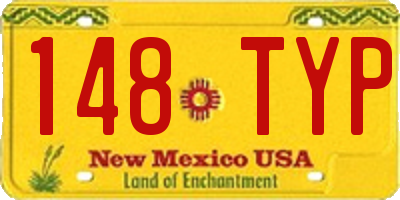 NM license plate 148TYP