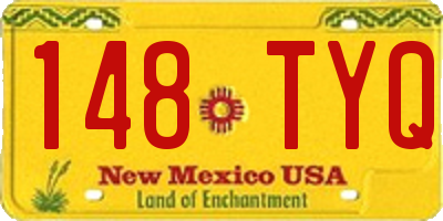 NM license plate 148TYQ