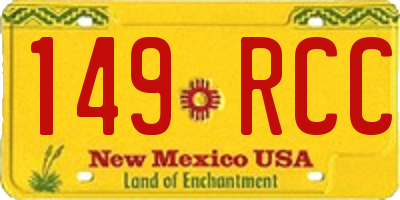 NM license plate 149RCC