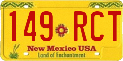 NM license plate 149RCT