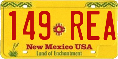 NM license plate 149REA