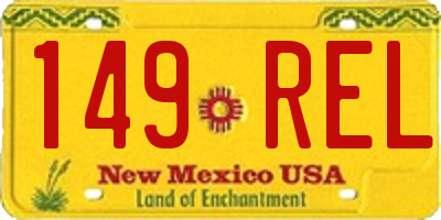 NM license plate 149REL