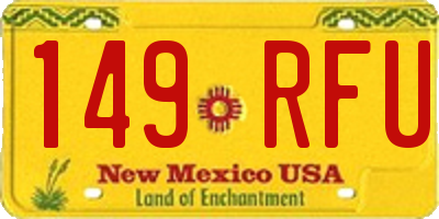 NM license plate 149RFU