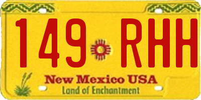 NM license plate 149RHH