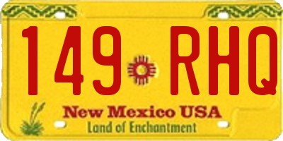 NM license plate 149RHQ
