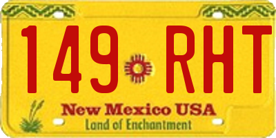 NM license plate 149RHT