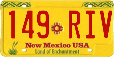 NM license plate 149RIV