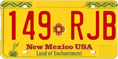 NM license plate 149RJB