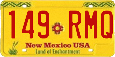 NM license plate 149RMQ
