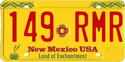 NM license plate 149RMR