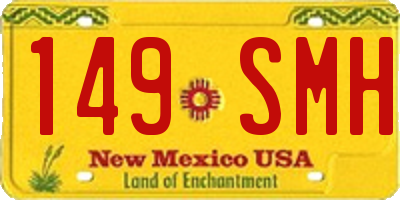 NM license plate 149SMH