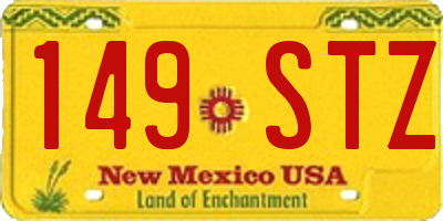 NM license plate 149STZ