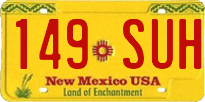 NM license plate 149SUH