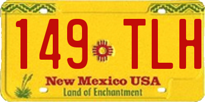 NM license plate 149TLH