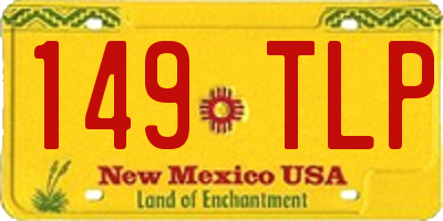 NM license plate 149TLP