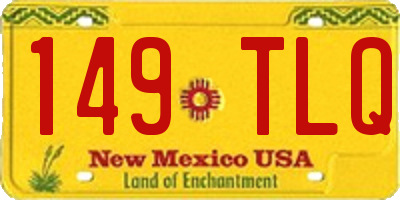 NM license plate 149TLQ