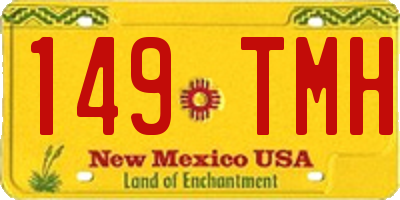 NM license plate 149TMH