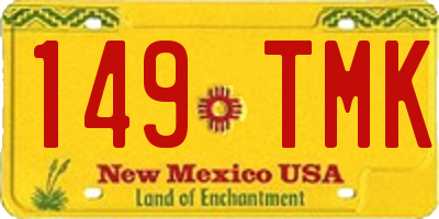 NM license plate 149TMK