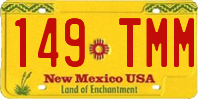 NM license plate 149TMM