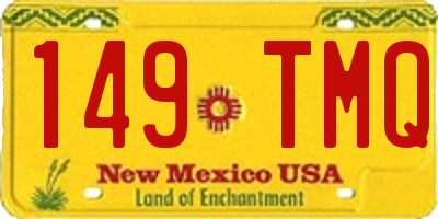 NM license plate 149TMQ