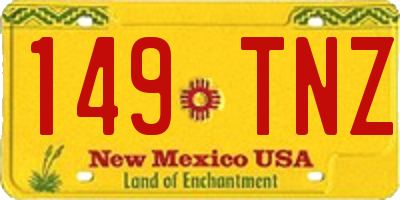 NM license plate 149TNZ