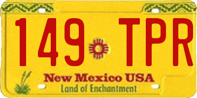 NM license plate 149TPR