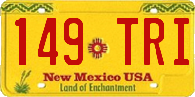 NM license plate 149TRI