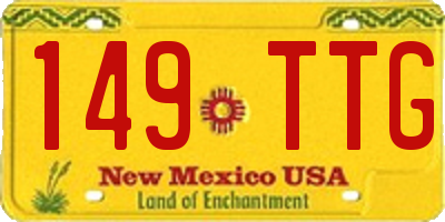 NM license plate 149TTG