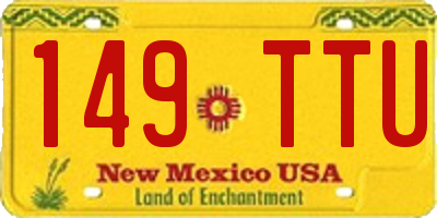 NM license plate 149TTU