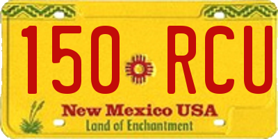 NM license plate 150RCU