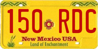 NM license plate 150RDC