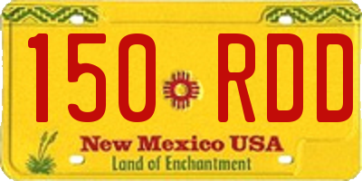 NM license plate 150RDD