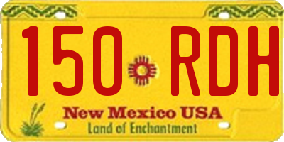 NM license plate 150RDH