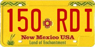 NM license plate 150RDI