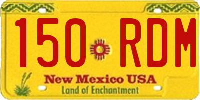 NM license plate 150RDM