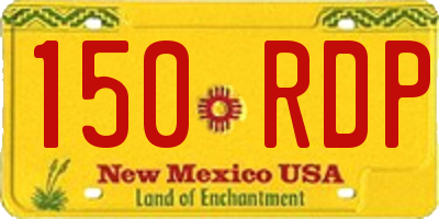 NM license plate 150RDP