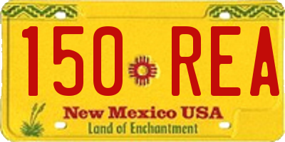 NM license plate 150REA