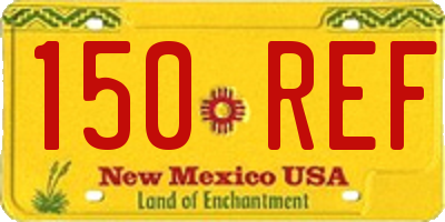 NM license plate 150REF