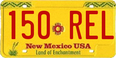 NM license plate 150REL