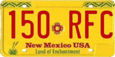 NM license plate 150RFC