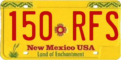 NM license plate 150RFS