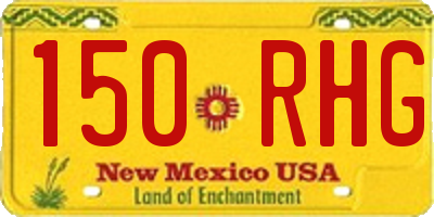 NM license plate 150RHG