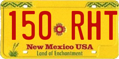 NM license plate 150RHT