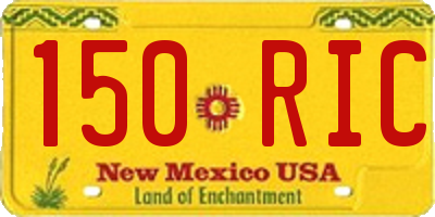 NM license plate 150RIC