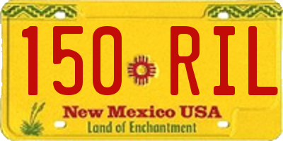 NM license plate 150RIL