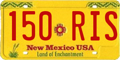 NM license plate 150RIS